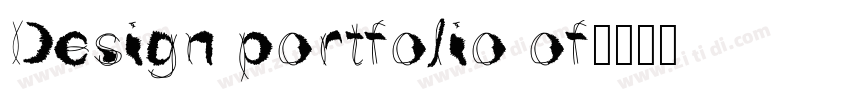 Design portfolio of字体转换